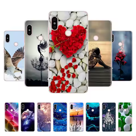 For Xiaomi Redmi Note 5 Case Note5 Cute Love Heart Phone Cover Soft Silicone Fundas For Xiomi Xiaomi