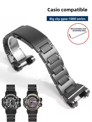 Suitable for Casio G-SHOCK Dairmaster GPW-1000 Series Black Plastic Steel Watch with 5410 Men's Watc