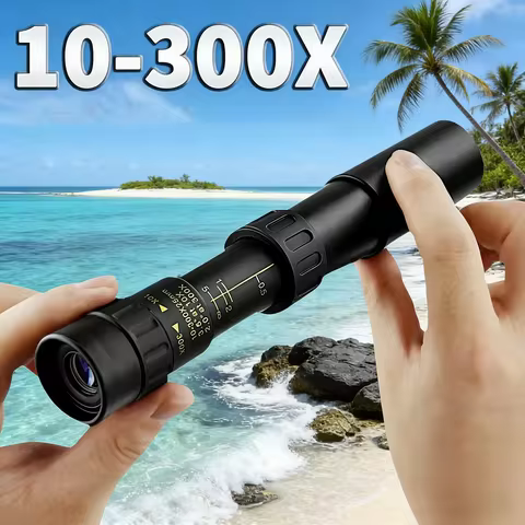 Monoculars 10-300X40 Zoom Powerful Long Distance Professional Monocular HD 4K High Quality Prism Por