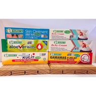 1)HURIX'S ALOE VERA CREAM PLUS/ 2)Krim Kegatalan Kulit/3)GAMAMAS B-RELIEF CREAM /4) ITCHY CREAM 5) A