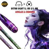 Joran Teleskopik 3/7 Ultra Light 2.1m 2.4m (ANGLES & DEMONS) Udang Galah Prawn Rod Pancing Kolam