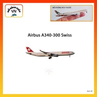 [1:400] Airbus A340-300 Swiss Assembly Paper Model - MohinhgiayVN