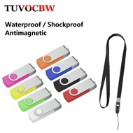 Hanging neck chain USB 2.0 Pen Drive 128GB 64GB 32GB Portable Business gift Memory Stick 16GB 8GB 4G