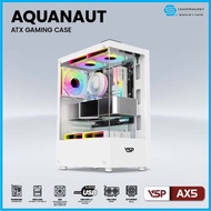 Case VSP AX5 Gaming computer Case [WHITE] 2 glass sides (fan not included) ATX/Micro ATX/Mini ATX