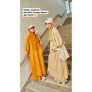 REGINA HOODIE SUIT IRONLESS by JELITA WARDROBE 🌹 suit skirt muslimah berpoket nursing friendly / baggy suit muslimah
