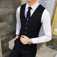 JF ชุดสูทผู้ชาย Vest ชุดสูตร S-6XL สื้อเชิ้ตสีขาว เสื้อสูดผู้ชาย เสื้อกั๊กสูททักซิโด้ แฟชั่นสำหรับผู