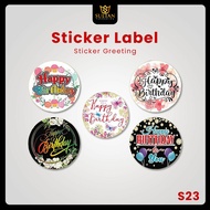 Stickers - Birthday Sticker Labels - Happy Birthday Greeting Stickers, 25 Pcs - S23