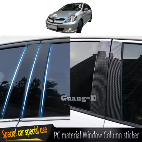 For Honda Stream RN6/7/8/9 2004-2014 Car PC Material Pillar Post Cover Trim Door Trim Window Molding