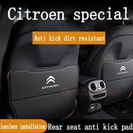 Citroen  Car Seat Anti Kick Pad Leather protective pad  Anti Scratch Anti Dirt wear-resistant For C3