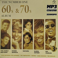 cd usb  mp3 รวมเพลงสากล The Number One 60s & 70s สากลย้อนยุค 66 เพลง Mp3 เพลงเก่าต้นฉบับ ระบบเสียง 3