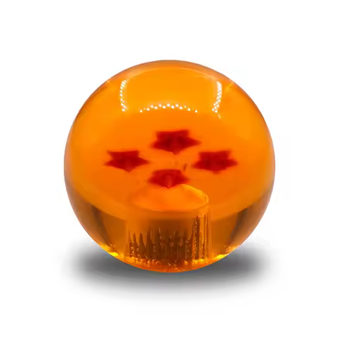 Arcade 35mm Dragon Star Balltop Clear Yellow Ball Top Handle Joystick Topball for ZIPPY SANWA SEIMIT