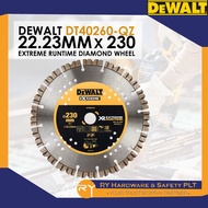 DEWALT DT40260-QZ 230mm X 22.23mm EXTREME RUNTIME DIAMOND WHEEL 12mm DIMOND SEGMENT HEIGHT CONCRETE