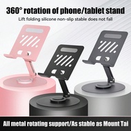 Tablet Stand 360° Rotating Adjustable Tablet Holder Metal Foldable IPad Stand Holder For Desk Table 