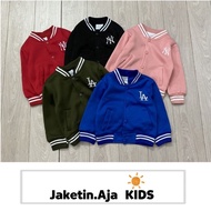Jaketin Aja Kids - Varsity BORDIR Anak NY LA (1th - 18th) Jacket Bomber Kid Boy Girl 1 2 3 4 5 6 7 8