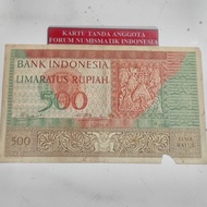 uang kuno indonesia 500 rupiah 1952 seri budaya
