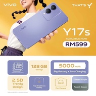 New vivo Y17s [6GB Ram + 128Gb Rom] 100% Original Malaysia Set