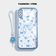 YBD Phone Case For Samsung Galaxy A50 A50S A30S A307 A03S A02S M02S A025 A307 INS Style Broken Flowe