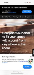 Samsung wireless Smart TV -To- soundbar