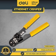 Deli Ethernet Crimper/Tang Crimping 8P RJ45 RJ11 EDL381008 /Alat Perkakas