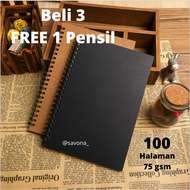 Notebook Buku Tulis Buku Diary Gambar Skerta Anime Buku Agenda Catatan Sketchbook 50 Lembar Drawing