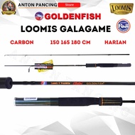 Joran Pancing Loomis & Franklin Galagame 150165180cm Carbon Fuji Colabs Golden Fish