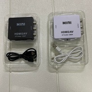 HDMI to RCA (AV) CONVERTER BOX MINI HDMI2AV 1080p HDMI TO AV RCA CONVERTER BOX HDMI TO AV Video Conv