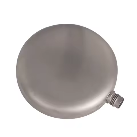 6oz Ultralight Titanium Hip Flask Outdoor Hiking Portable Flat Round Wine Whiskey Flagon Bottle Pot 