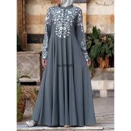 Customized bangladesh abayas kimono for women burka arabic print dress festa dubai abaya turkish kaf