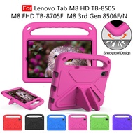 For Lenovo Tab M8 HD TB-8505 M8 FHD TB-8705F M8 3rd Gen 8506F 8506N Kids Safe Eva Shockproof Stand C