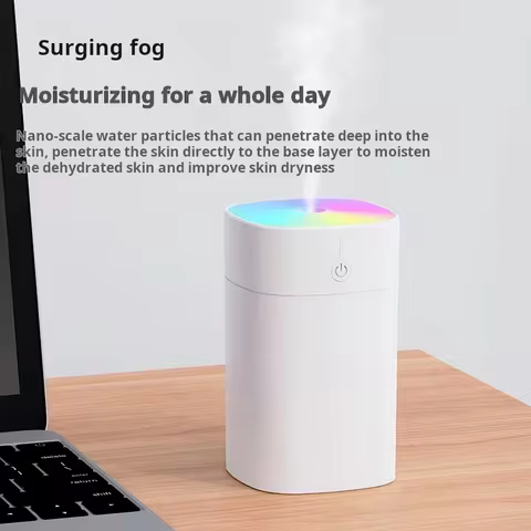New Mini Portable Air Humidifier USB Colorful Desktop Bedroom Home Use SD09 Small Size Elegant Desig