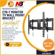 NB North Bayou Original 55"-85" 55 60 65 70 75 80 85 Inch TV Monitor Fixed Wall Mount Bracket C70-T