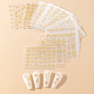 3d Nail Sticker Smile Nail Sticker Set Cute Nail Sticker Gel Fashion Nail Sticker Set