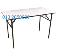 BANQUET TABLE MEJA LIPAT KELAS TUISYEN 4x1.5 feet, 4x2 feet, 5x2 feet new 2 type bucu bulat n bucu t