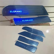 Xuming 2013-2018 Nissan ELGRAND E52สแตนเลสแผ่นธรณีประตู