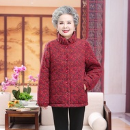 Trang Phục Mùa Đông Bà Nội Áo Bông Áo Bông Cho Nữ Người Trung Niên Và Già Lót Lông Dày Dặn Áo Khoác 