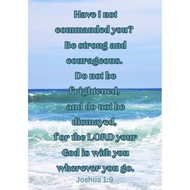 Joshua 1:9 Bible verse wall decor