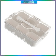 Dark 9 Section Storage Container With Secure  For Spices Snacks Kitchen