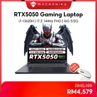 Machenike Light 17 Intel Core i7-13620H RTX5050 Gaming Laptop 17.3' 144Hz FHD Screen 16G RAM 512G SS