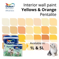 Dulux Interior Wall Paint - Yellows &amp; Orange (Anti-Fungus / High Coverage) (Pentalite Anti-Mould) - 1L