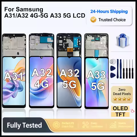 OLED LCD For Samsung Galaxy A31 Screen A32 4G Display Touch Screen Digitizer Assembly For Samsung A3