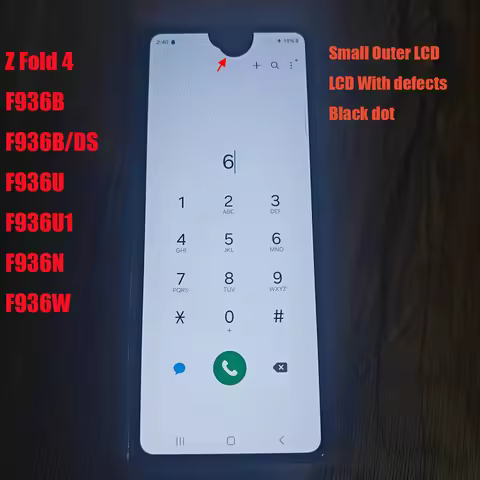 Outer LCD For Samsung Galaxy Z Fold 4 SM-F936 F9360 F936FD Display Touch Screen Digitizer Assembly