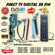 LCD LED TV DIGITAL DV3 T2 30 PIN MAINBOARD PACKAGE