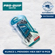 PRO-QUIP Short Hex Key Set 9 Pcs / Short Hex Key Set 9 Pcs RHTSHKS2