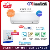 Daikin [ WiFi ] R32 Inverter Air Conditioner - 1.0HP FTKF25B / RKF25A-3WMY-LF Air Cond +FREE GIFT DA