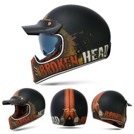 Gille BROE Classic Retro helmet Full Face Helmet Vintage Harley motorcycle helmet 833 with freebies