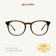 Glass Studios - Reese Eyeglass Frames | Myopia Glasses Plus/s Unisex Cylinder/s for Men andWanita