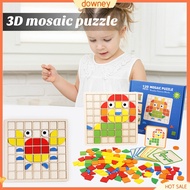 {downey}  Wooden Puzzle Set Classroom Learning Toy Set Montessori Wooden Building Blocks Toy Set Educational Puzzle Tangram Toy for Kids Boys and Girls Learning Toy Southeast