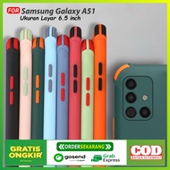 Softcase Crack Macaron Samsung Galaxy A51 Casing 2Tone Pastel Color
