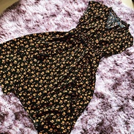 DP Black and Gold Long Summer Sleeveless Dress