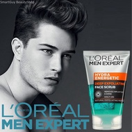 LOréal Men Expert Hydra Energetic Deep Exfoliating Face Scrub ผลิตภัณฑ์ทำความสะอาดผิวหน้าผู้ชายสูตรป